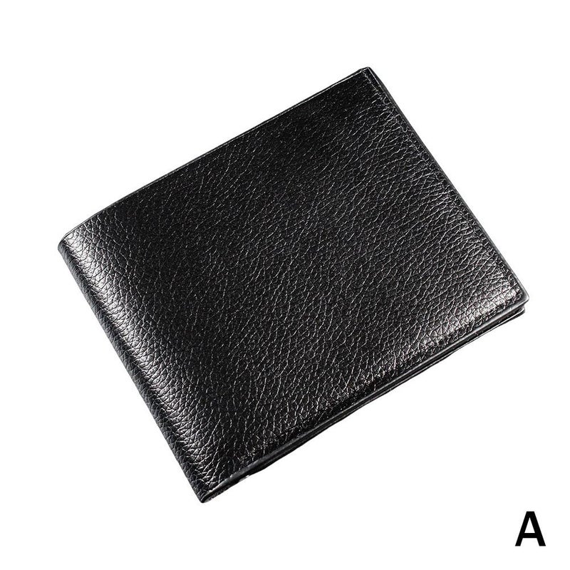 PU leather multi-functional short men's wallet, stylish card holder, men's money clip - Image 1